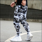 Men's White Camo Military Trousers
