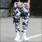 Men's White Camo Military Trousers