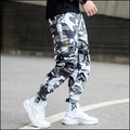 Men's White Camo Military Trousers