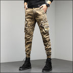 Men's Camouflage Tapered Cargo Jogger Pants