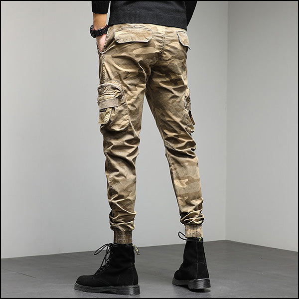 Men's Camouflage Tapered Cargo Jogger Pants