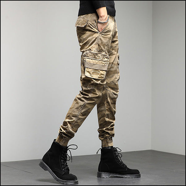 Men's Camouflage Tapered Cargo Jogger Pants