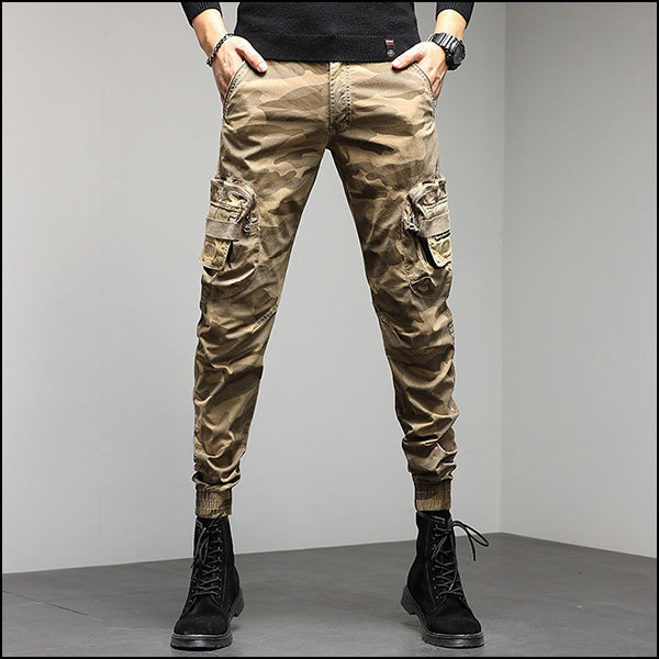 Men's Camouflage Tapered Cargo Jogger Pants