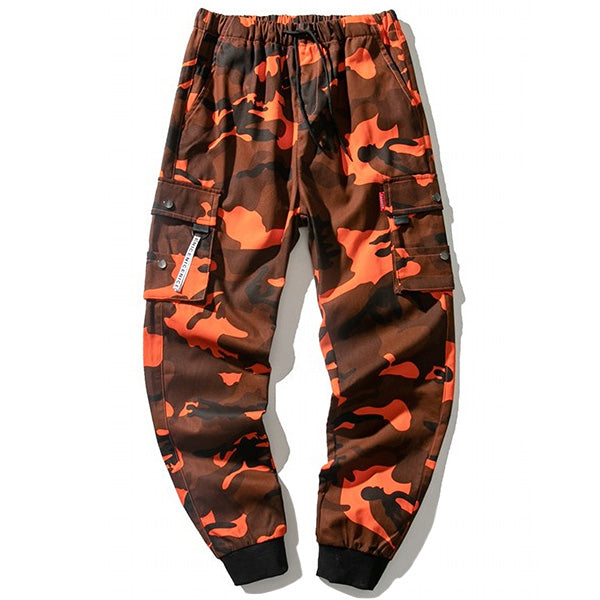 Men's Orange Military Trousers