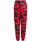 Women's Red Military Pants