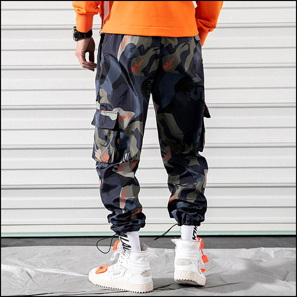 Urban Graphic Camo Cargo Jogger Pants