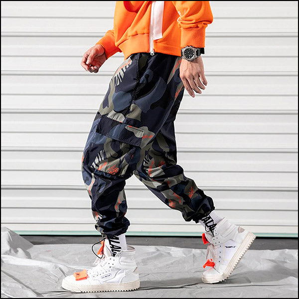 Urban Graphic Camo Cargo Jogger Pants