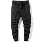 Tapered Black Cargo Pants