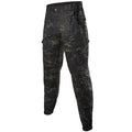 Men's Black Camo Military Trousers