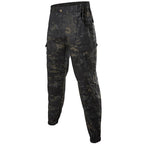 Men's Black Camo Military Trousers