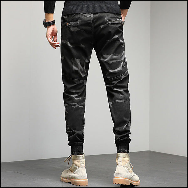 Men's Dark Camo Drawstring Jogger Pants