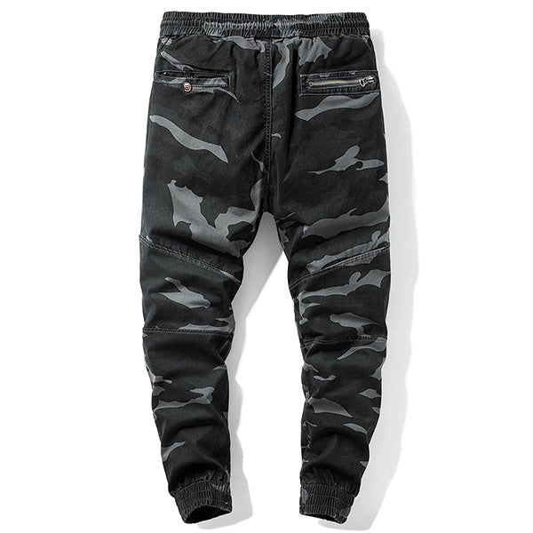 Men's Dark Camo Drawstring Jogger Pants