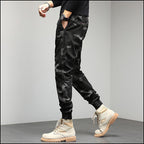 Men's Dark Camo Drawstring Jogger Pants