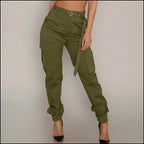 Women's Green Military Pants