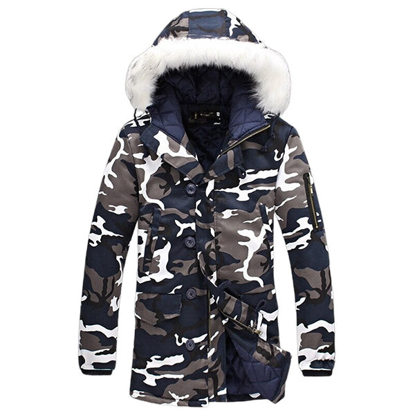 Men's Arctic Camouflage Military Parka
