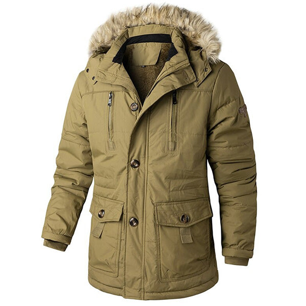 Men's Military Parka in Khaki