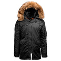 Black Military Parka