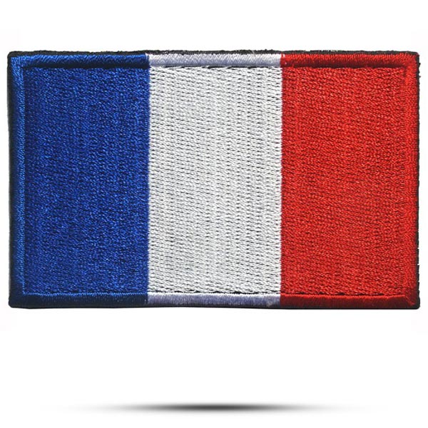 Military Patch with Velcro and Flag