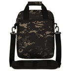 Dark Camo Tactical Crossbody Bag with MOLLE