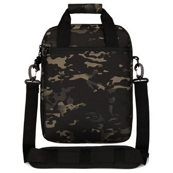 Dark Camo Tactical Crossbody Bag with MOLLE