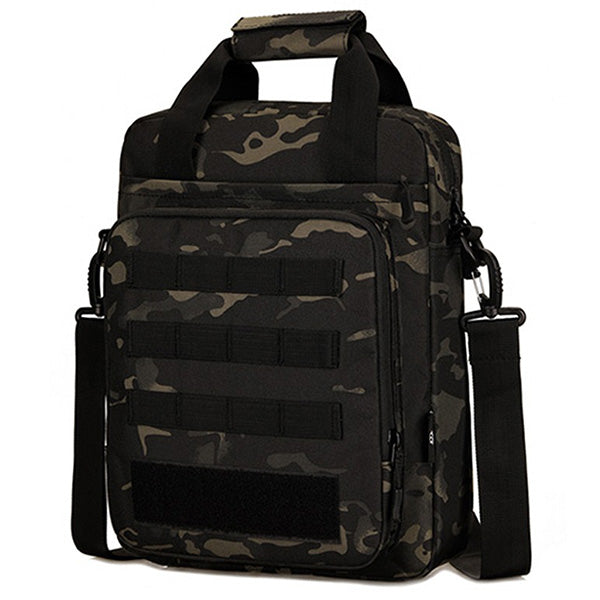 Black Camo Military Musette Bag