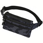 Dark Camo Multi-Pocket Fanny Pack