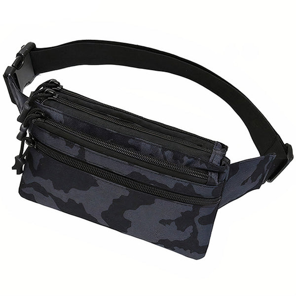 Dark Camo Multi-Pocket Fanny Pack