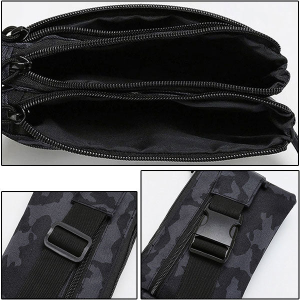 Dark Camo Multi-Pocket Fanny Pack