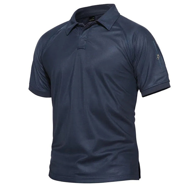 Navy Blue Military Polo Shirt