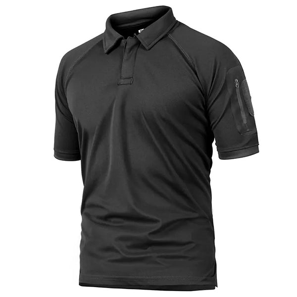Black Military Polo Shirt