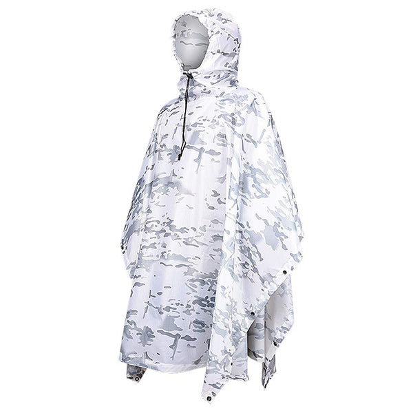 Military Camouflage Snow Poncho