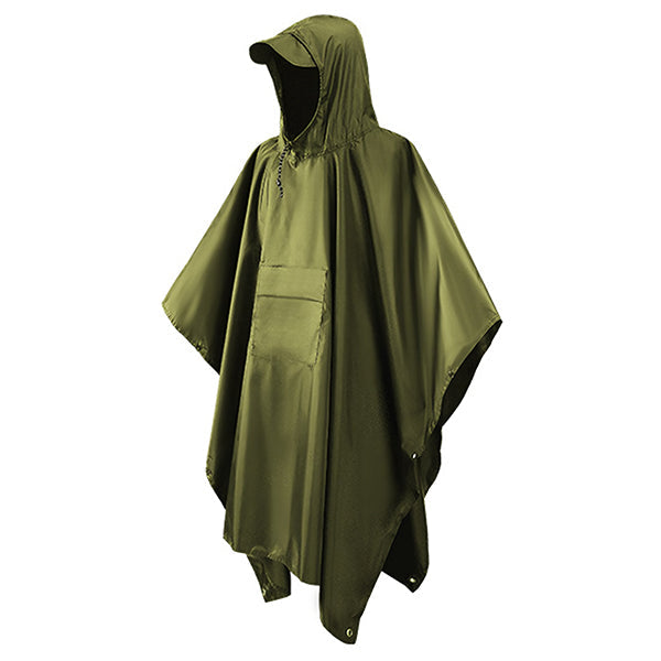 Military Poncho, Khaki Green