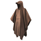 Men's Brown Military Poncho