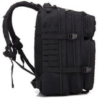Black MOLLE Tactical Backpack with US Flag Patch