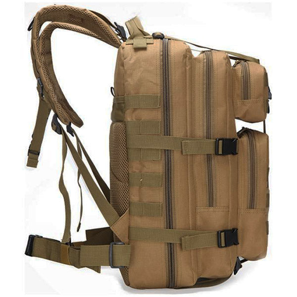 Coyote Brown Tactical Sling Backpack with MOLLE