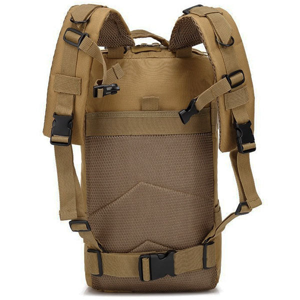 Coyote Brown Tactical Sling Backpack with MOLLE