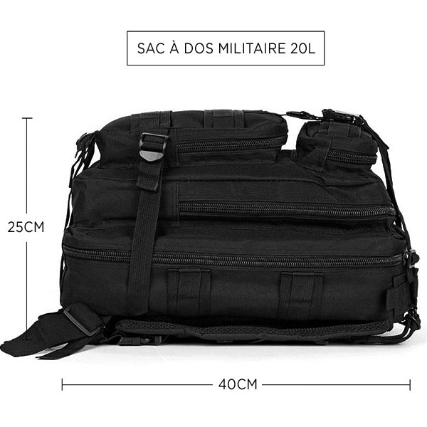 Black Tactical MOLLE Outdoor Backpack