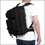 Black Tactical MOLLE Outdoor Backpack