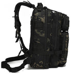 Compact Tactical Dark Camouflage Backpack