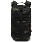 Compact Tactical Dark Camouflage Backpack