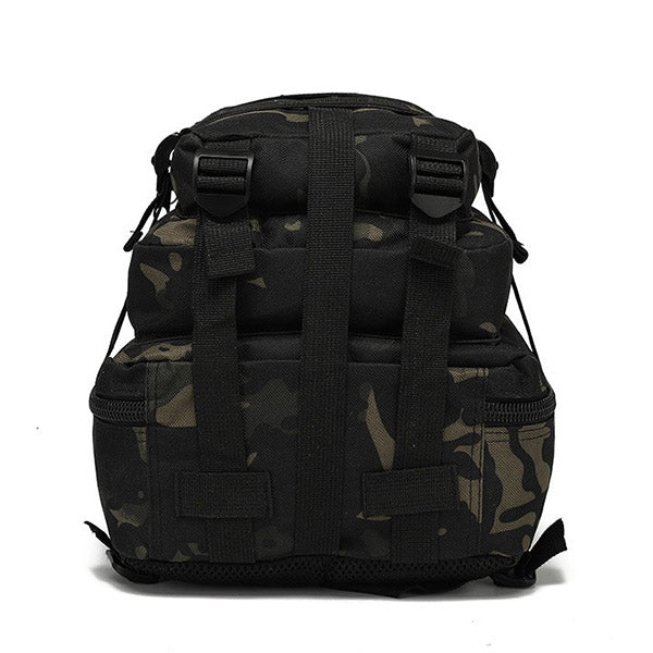 Compact Tactical Dark Camouflage Backpack