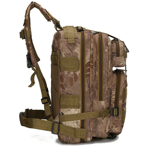 Outdoor Tactical Backpack with Tan Camo MOLLE