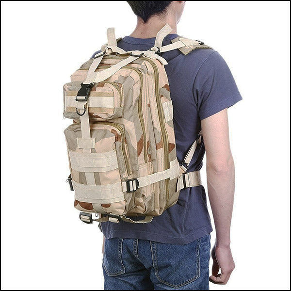 Compact Desert Camo Tactical Backpack