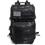Tactical Dark Camo Molle Outdoor Backpack