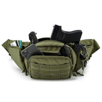 Tactical Olive Green Fanny Pack with MOLLE