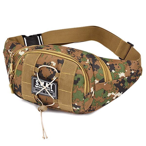 Tactical Digital Camo Waist Bag with S.W.A.T. Patch