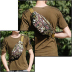 Camouflage Utility Fanny Pack with Zipper Pockets