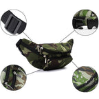 Green Camo Multi-Pocket Fanny Pack