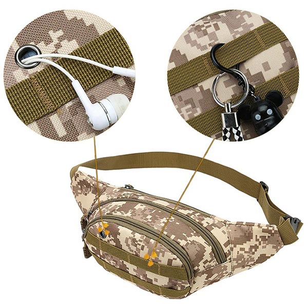 Tactical Desert Digital Camo Fanny Pack