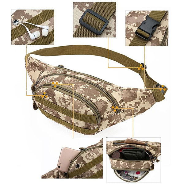 Tactical Desert Digital Camo Fanny Pack